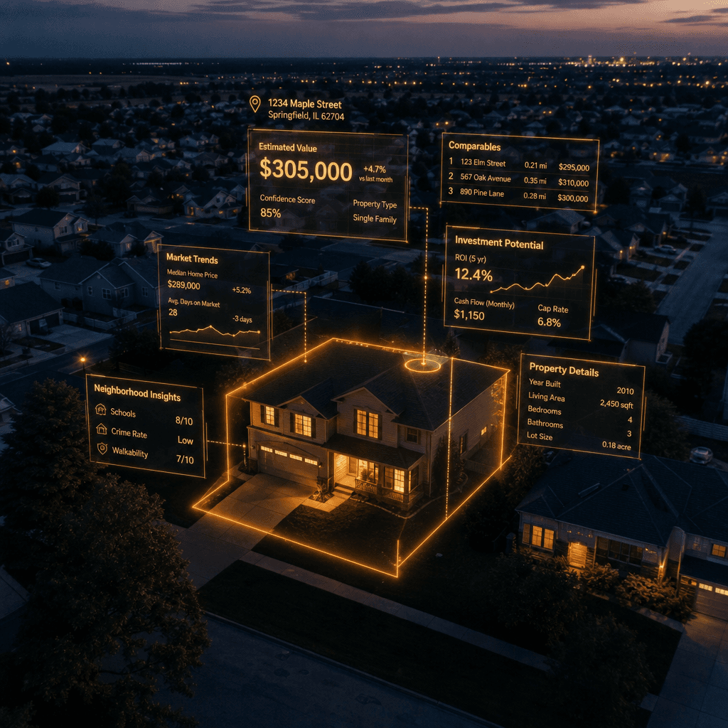 Aerial view of a property — Propwise deal analysis